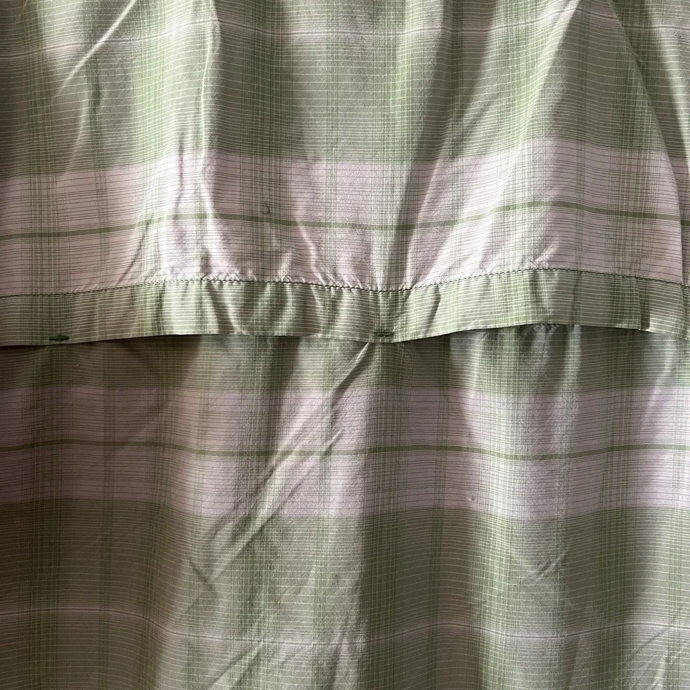 The North Face Shirt Men's XL Green Plaid‎ Vapor Wick Vented Fishing Outdoor